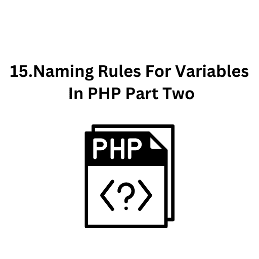 15.Naming Rules For Variables In PHP Part Two